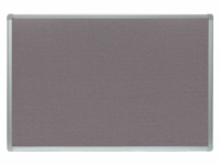 Tabule filcová v hliníkovém rámu ARTA - 90 x 120 cm / šedá