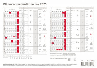 Plánovací kalendáře - Plánovací karta A5