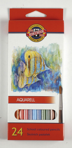 Pastelky aquarelové Mondeluz - 24 barev