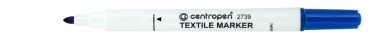 Značkovač Centropen 2739 na textil - modrá