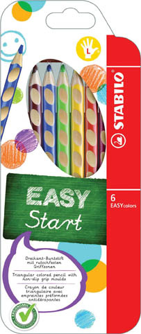 Pastelky STABILO® EASYcolors trojhranné / 6 barev / pro praváky