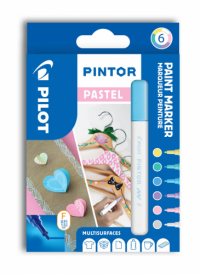 Popisovače Pilot Pintor Fine - Pastel / sada 6 ks