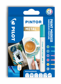 Pilot Pintor 4074/S6 popisovače 6 ks Metal