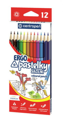 Pastelky Centropen ERGO - 12 barev