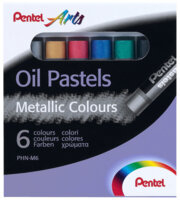 Pastely olejové Pentel / 6 barev / metalické