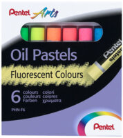 Pastely olejové Pentel / 6 barev / fluorescenční