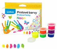 Prstové barvy  LUMA Neon - 6 barev