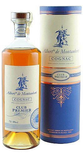 Cognac A.Montaubert Club Premier v tubusu  40%0.70l