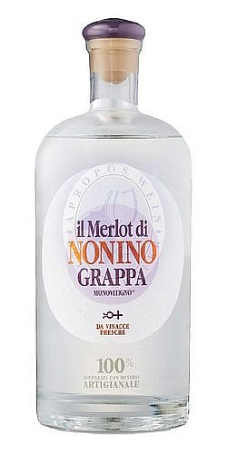 Grappa Nonino di Merlot v krabičce  41%0.70l