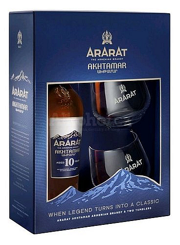 Brandy Ararat 10y + 2sklo  gB 40%0.70l