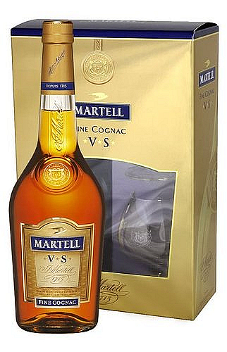 Cognac Martell VS + 2sklo  2012 GB 40%0.70l