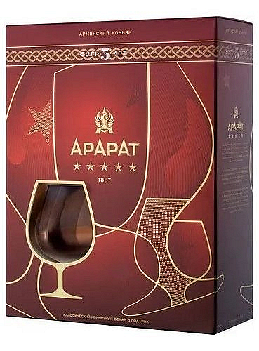 Brandy Ararat 5y + 1sklo  gB 40%0.70l