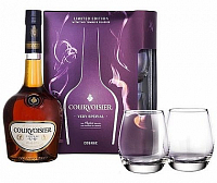 Cognac Courvoisier VS+2sklo Glob 40%0.70l