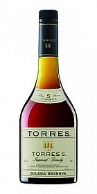 Brandy Torres 5 Solera Reserva  38%0.70l