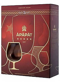 Brandy Ararat 5y + 1sklo  gB 40%0.70l