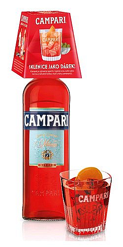 Likér Campari Bitter + sklo ed 2022  gB 25%0.70l