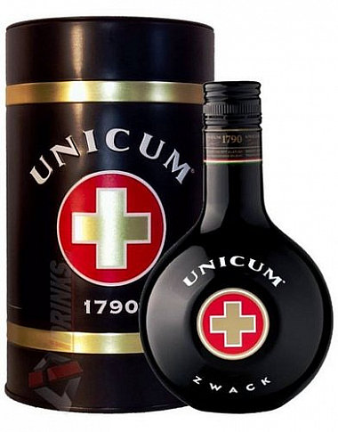 Likér Unicum Zwack v plechu  TIN 40%0.70l