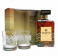 Likér diSaronno Amaretto + 2sklo  gB 28%0.70l