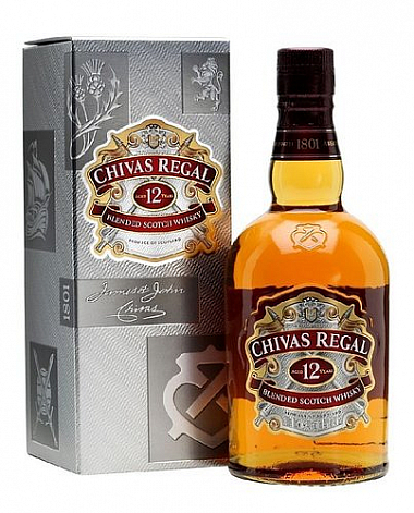 LITR Whisky Chivas Regal 12y v krabičce  40%1.00l