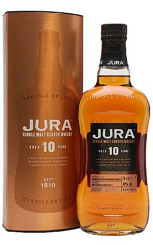 Whisky Jura 10y White Oak Bourbon cask v tubě  40%0.70l