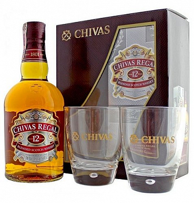 Whisky Chivas Regal 12y 2sklo ed.2013  gB 40%0.70l