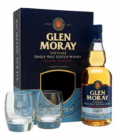 Whisky Glen Moray Peated Elgin Classic +2sklo gB 40%0.70l