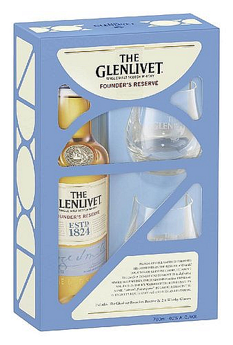 Whisky Glenlivet Founders+2sklo  40%0.70l