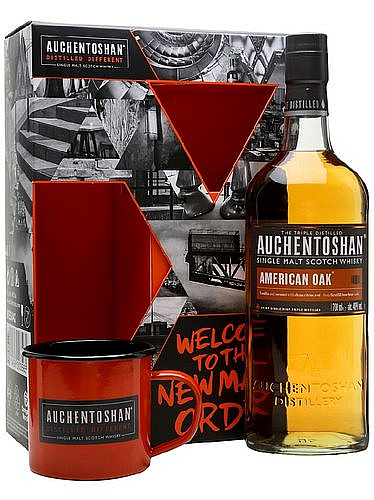 Whisky Auchentoshan US Oak + hrnek  gB 40%0.70l