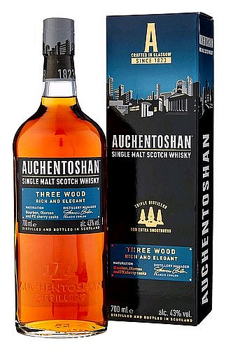 Whisky Auchentoshan Three Wood v krabičce  43%0.70l