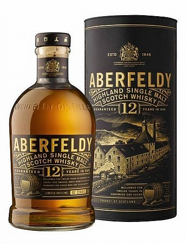 Whisky Aberfeldy 12y v tubě  40%0.70l