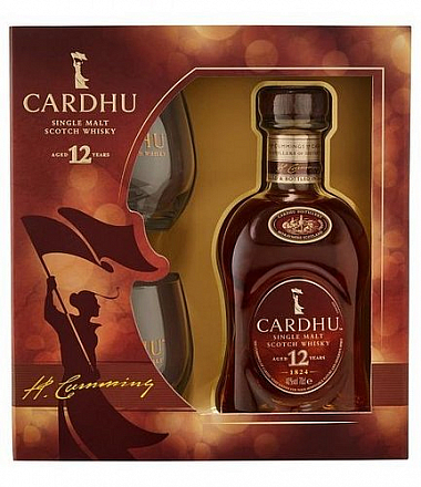 Whisky Cardhu 12y + 2sklo  gB 40%0.70l