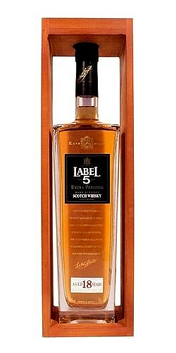 Whisky Label 5 18y  wB 40%0.70l