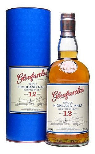 Whisky Glenfarclas 12y v tubě  43%0.70l