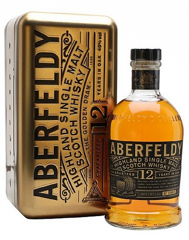 Whisky Aberfeldy 12y GOLD BAR v plechu  40%0.70l