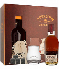 Whisky Aberlour 12y Double Cask + sklo+kameny GB 40%0.70l