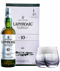 Whisky Laphroaig 10y + 2sklo  gB 40%0.70l