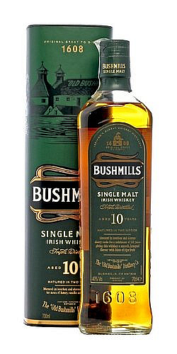 Whisky Bushmills 10y v tubě  40%0.70l