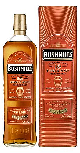 LITR Whisky Bushmills 10y Sherry  gT 40%1.00l