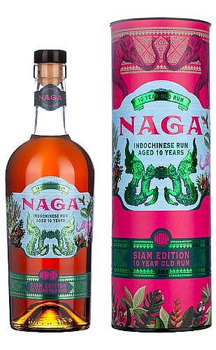 Rum Naga 10y Siam v tubě  40%0.70l