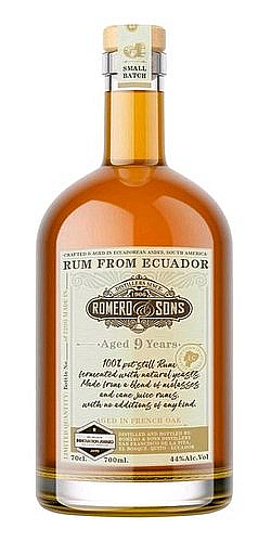 Rum Romero & Sons 9y Pot Still holá lahev  44%0.70l