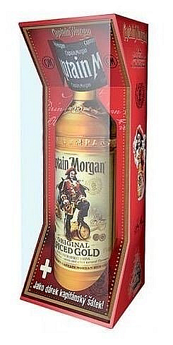 Rum Spiced GOLD Captain Morgan + šátek 35%0.70l