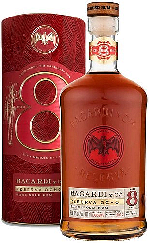 Rum Bacardi 8y Reserva Ocho v tubě  40%0.70l