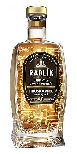 Radlík Hruškovice dubový sud  43%0.50l