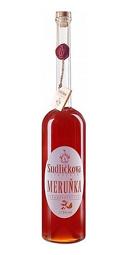 Sudlička Meruňka v dárkové lahvi 37.5%1.50l