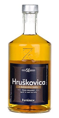 Žufánek Hruškovica z dubového sudu  40%0.50l