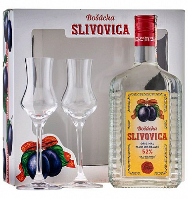 Bošácká Slivovice + 2sklo  gB 52%0.70l