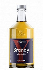 Žufánek Brandy Vínovice z dubového sudu  45%0.50l