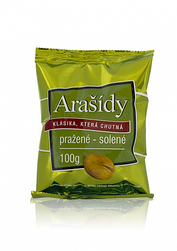 Arašídy pražené solené 100g