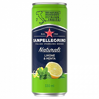 Sanpellegrino Limonata (citron máta), plech, 0,33l