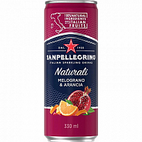 Sanpellegrino Limonata (melograno arancia), plech, 0,33l